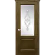 Межкомнатная дверь La Porte серия New Classic модель 200.1 дуб коньяк стекло с бевелсами Тирана
