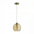 Подвес Lumion Monty 5285/1 1*40W латунь, янтарный