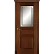 Межкомнатная дверь La Porte серия Classic модель 300.1 красное дерево со стеклом Тетро