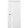 Межкомнатная дверь La Porte серия Modern модель 100.1S ясень бланко со стеклом