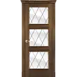 Межкомнатная дверь La Porte серия Classic модель 300.9 дуб миндаль со стеклом Ромб