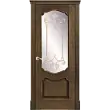 Межкомнатная дверь La Porte серия Classic модель 300.4 дуб миндаль с витражом Фраш