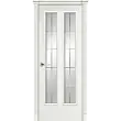Межкомнатная дверь La Porte серия Classic модель 300.8 ясень бланко со стеклом Классика