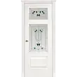 Межкомнатная дверь La Porte серия Classic модель 300.6 ясень бланко с витражом Корсо