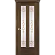 Межкомнатная дверь La Porte серия Classic модель 300.8 дуб миндаль витраж с бевелсами Ажур