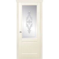 Межкомнатная дверь La Porte серия New Classic модель 200.1 ясень карамель стекло с бевелсами Тирана