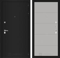 Входная дверь Лабиринт Classic шагрень черная 13 - Грей софт