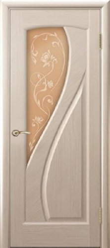 Межкомнатная дверь Regidoors Gracia Мария Беленый дуб стекло