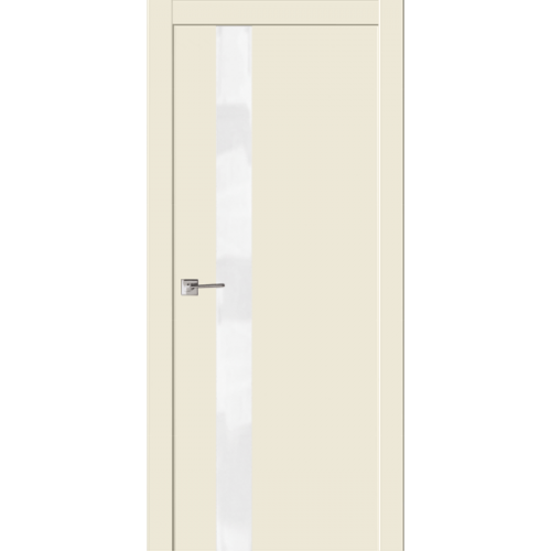 Межкомнатная дверь La Porte серия Modern модель 100.1S эмаль слоновая кость со стеклом