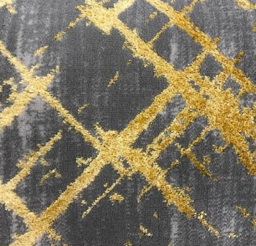 Бытовой ковролин Kaplancer Faiber 8449-53 Grey/Gold