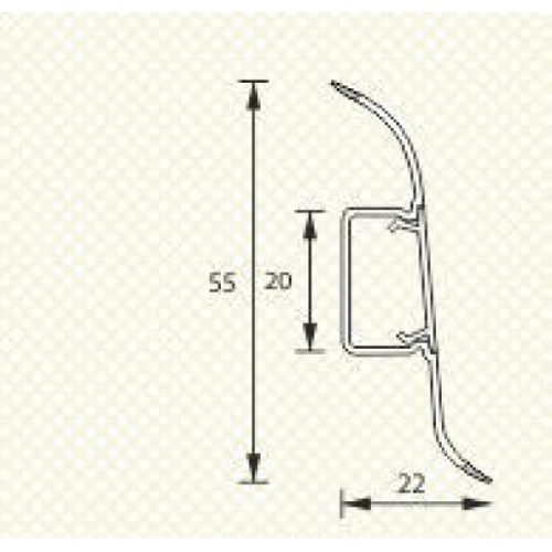 Плинтус для линолеума идеал 007