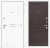 Входная дверь Лабиринт Line White 03 - Орех премиум