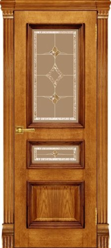 Межкомнатная дверь Regidoors Elegante Classico Барселона Patina Antico стекло Бавария