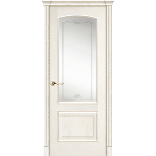 Межкомнатная дверь La Porte серия Classic модель 300.2 ясень карамель со стеклом Дана