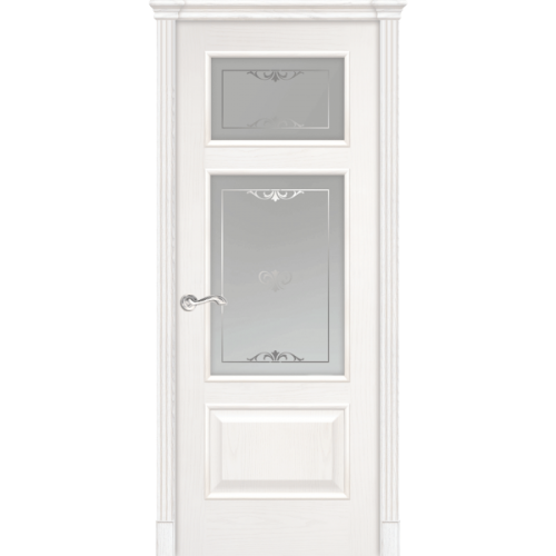 Межкомнатная дверь La Porte серия Classic модель 300.6 ясень бланко со стеклом Дафна