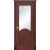 Межкомнатная дверь La Porte серия Classic модель 300.7 красное дерево со стеклом Аврора