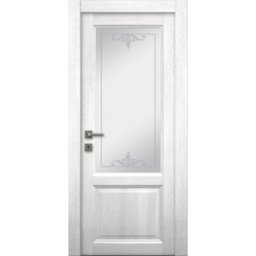 Межкомнатная дверь La Porte серия Master модель 400.2 аляска стекло Лора
