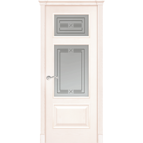 Межкомнатная дверь La Porte серия Classic модель 300.6 ясень карамель со стеклом Арно