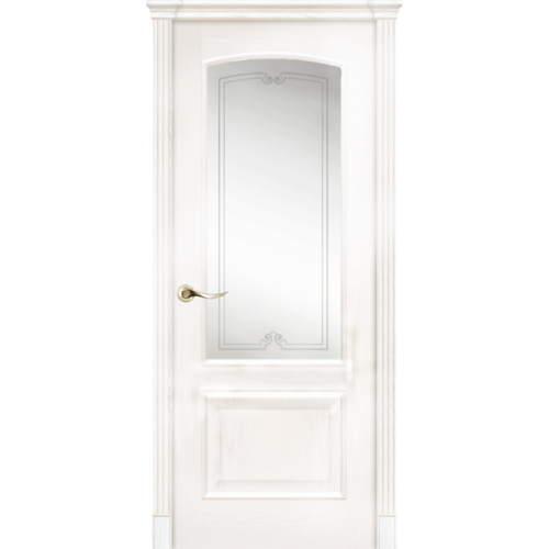 Межкомнатная дверь La Porte серия Classic модель 300.2 ясень бланко со стеклом Монро
