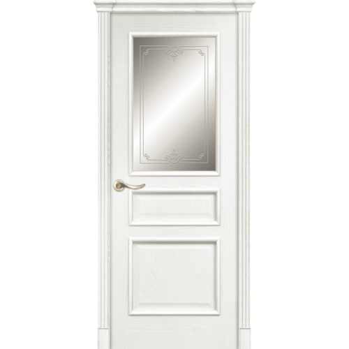 Межкомнатная дверь La Porte серия Classic модель 300.1 ясень бланко со стеклом Монте