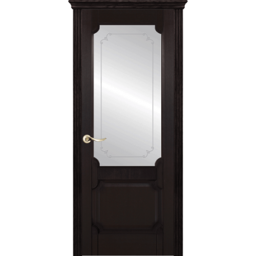 Межкомнатная дверь La Porte серия New Classic модель 200.3 ясень браун со стеклом Адель