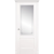 Межкомнатная дверь La Porte серия New Classic модель 200.1 эмаль белая стекло контур София