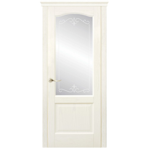 Межкомнатная дверь La Porte серия New Classic модель 200.4 ясень карамель с матовым стеклом Рада