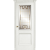 Межкомнатная дверь La Porte серия Classic модель 300.3 ясень бланко витраж с бевелсами Аллегро