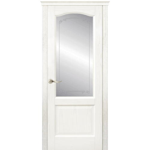 Межкомнатная дверь La Porte серия New Classic модель 200.4 ясень бланко со стеклом Белла