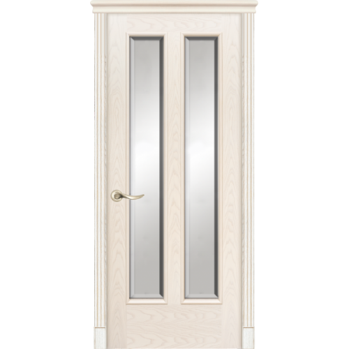 Межкомнатная дверь La Porte серия Classic модель 300.8 ясень карамель со стеклом Фацет