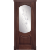 Межкомнатная дверь La Porte серия Classic модель 300.4 красное дерево со стеклом Вьюн