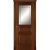 Межкомнатная дверь La Porte серия Classic модель 300.1 красное дерево со стеклом Тетро
