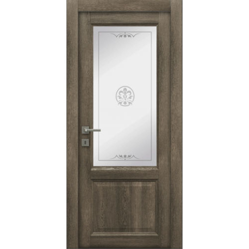 Межкомнатная дверь La Porte серия Master модель 400.2 табакко стекло Джесс