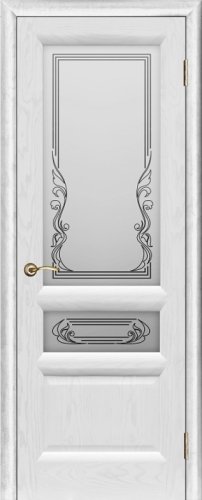 Межкомнатная дверь Regidoors Gracia Валенсия-2 Ясень жемчуг стекло