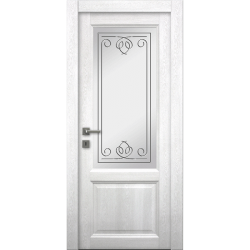 Межкомнатная дверь La Porte серия Master модель 400.2 аляска стекло Вега
