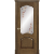 Межкомнатная дверь La Porte серия Classic модель 300.5 дуб миндаль с витражом Бордо