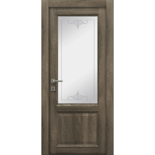 Межкомнатная дверь La Porte серия Master модель 400.2 табакко стекло Лора
