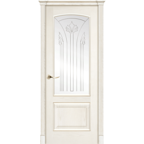 Межкомнатная дверь La Porte серия Classic модель 300.2 ясень карамель со стеклом Тесса