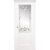 Межкомнатная дверь La Porte серия New Classic модель 200.1 эмаль белая витраж с бевелсами Румба