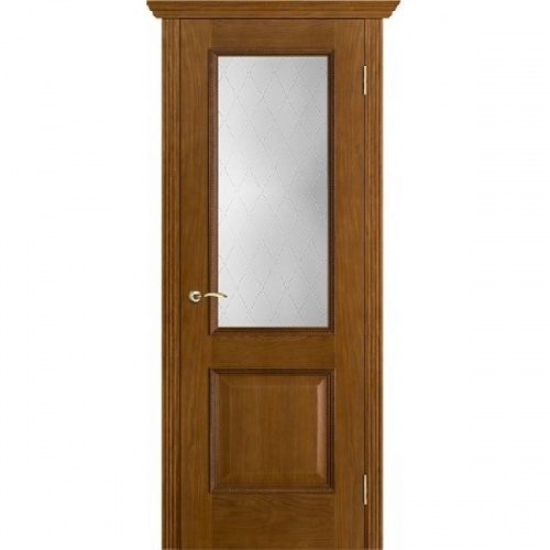 Межкомнатная дверь Porte Vista Классика Шервуд античный дуб со стеклом классик
