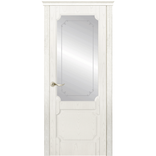 Межкомнатная дверь La Porte серия New Classic модель 200.3 ясень бланко со стеклом Адель