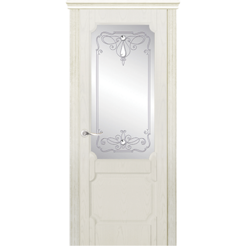 Межкомнатная дверь La Porte серия New Classic модель 200.3 ясень карамель контур с бевелсами Винтаж