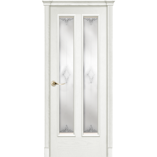 Межкомнатная дверь La Porte серия Classic модель 300.8 ясень бланко со стеклом Рим