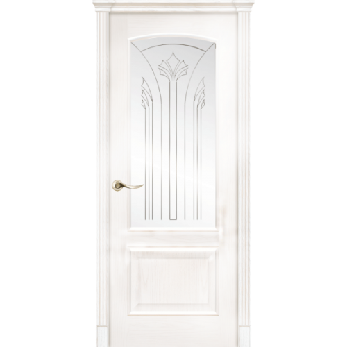 Межкомнатная дверь La Porte серия Classic модель 300.2 ясень бланко со стеклом Тесса