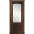 Межкомнатная дверь La Porte серия Classic модель 300.2 красное дерево со стеклом Ромб