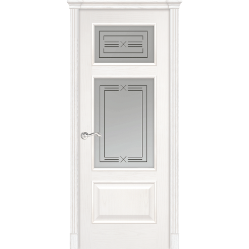 Межкомнатная дверь La Porte серия Classic модель 300.6 ясень бланко со стеклом Арно