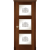 Межкомнатная дверь La Porte серия Classic модель 300.9 красное дерево контур с заливкой Болеро