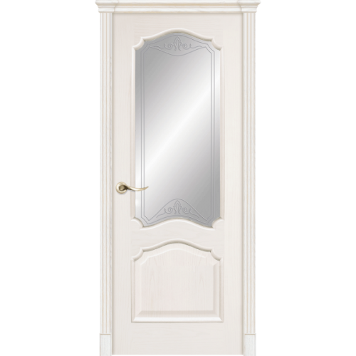 Межкомнатная дверь La Porte серия Classic модель 300.5 ясень карамель со стеклом Грация