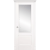 Межкомнатная дверь La Porte серия New Classic модель 200.1 эмаль белая матовое стекло Эльза
