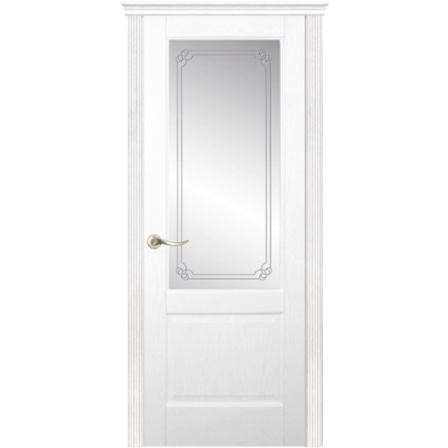 Межкомнатная дверь La Porte серия New Classic модель 200.1 ясень бланко стекло контур София